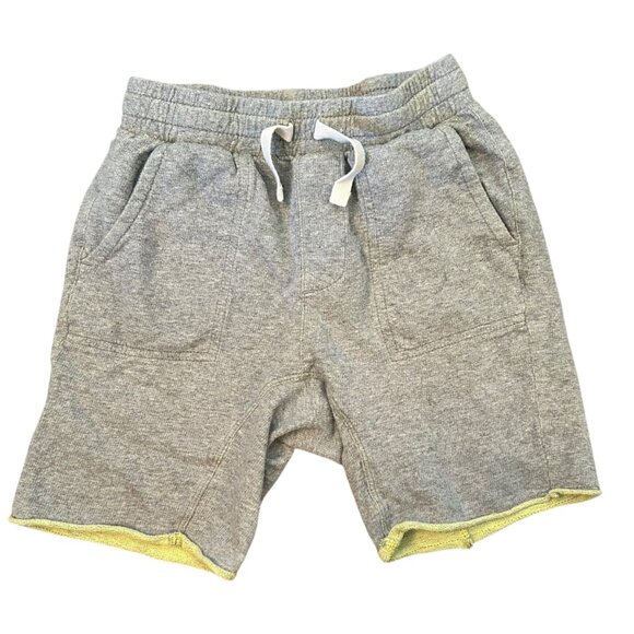 Tea Collection Gray Sweat Raw Hem Lounge Shorts 7 - Picture 1 of 6